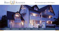 Desktop Screenshot of haus-augustus.de