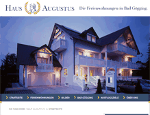 Tablet Screenshot of haus-augustus.de